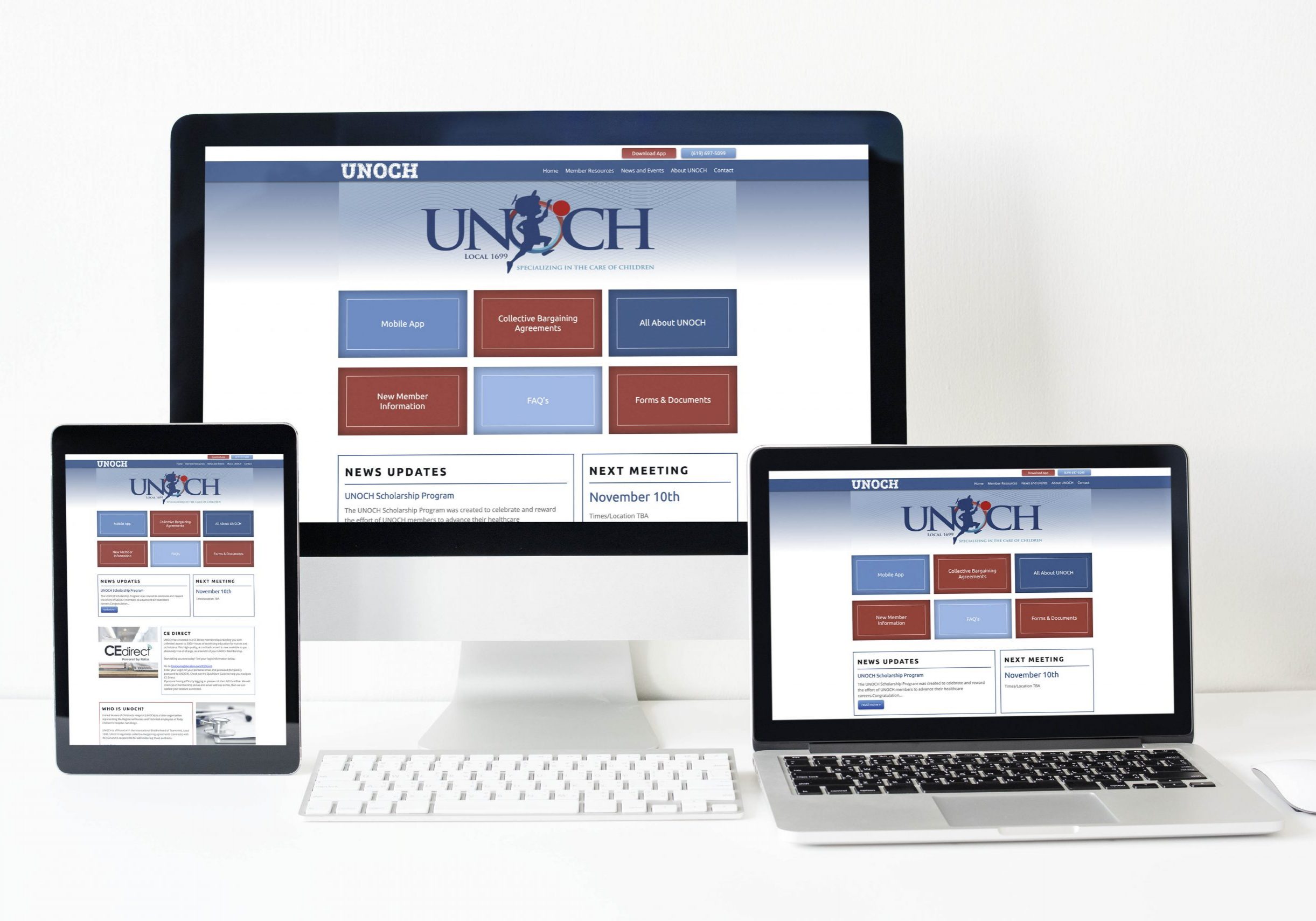 Set of digital devices screen mockup Set of digital devices screen mockup